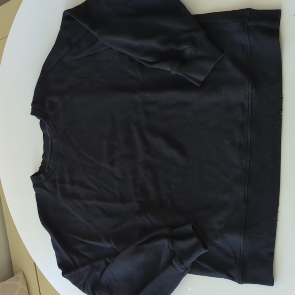 EUC Sincerely Jules Bandier black oversized distressed sweatshirt S - Picture 1 of 10